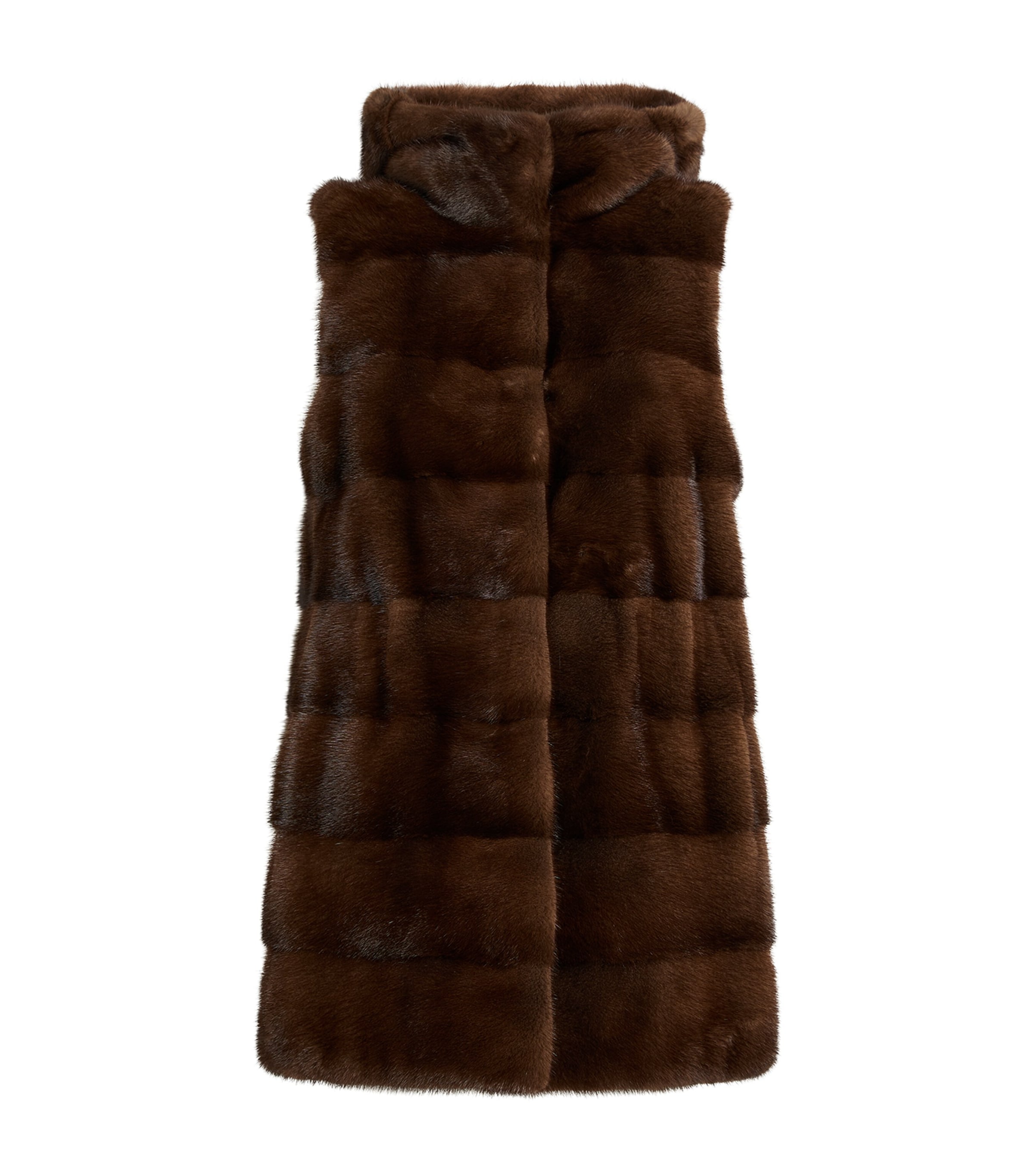Mink Hooded Gilet