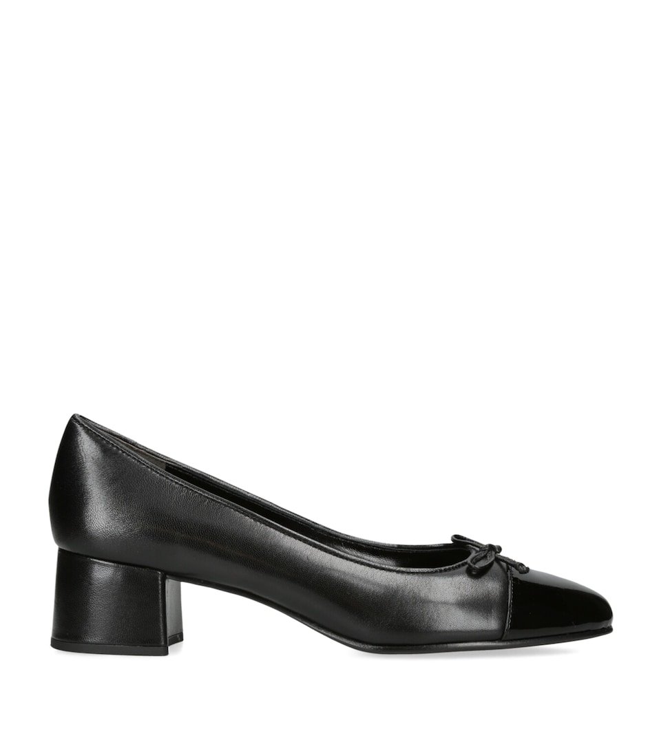 Leather Cap-Toe Pumps