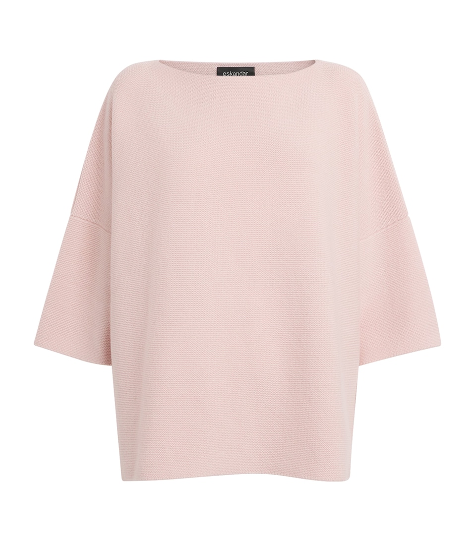 Cashmere Split-Sleeve Sweater