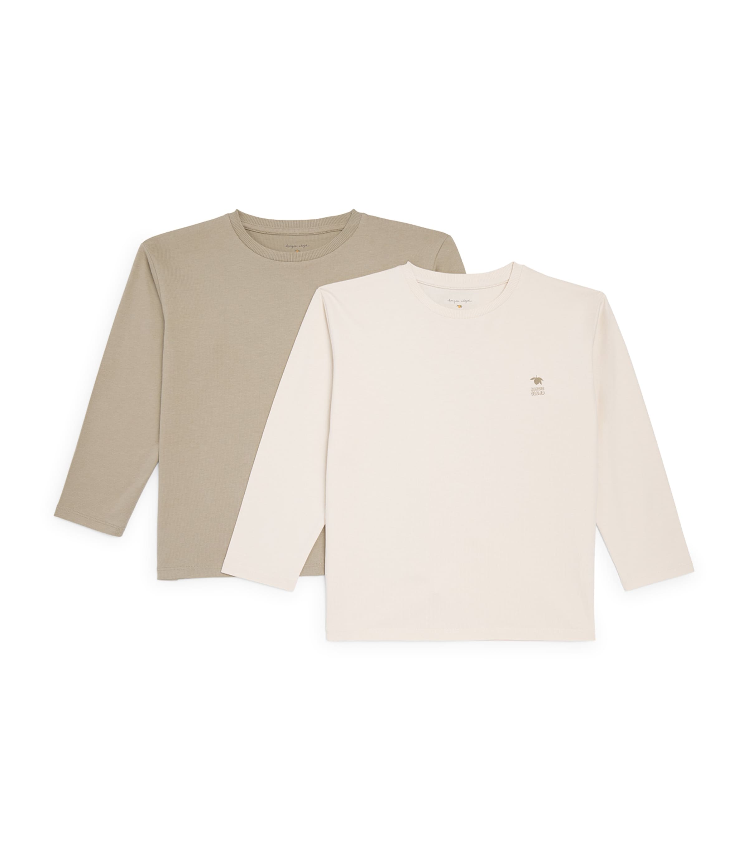 KONGES SLOJD Set of 2 Organic Cotton T-Shirts (9 Months – 10 Years) Oak