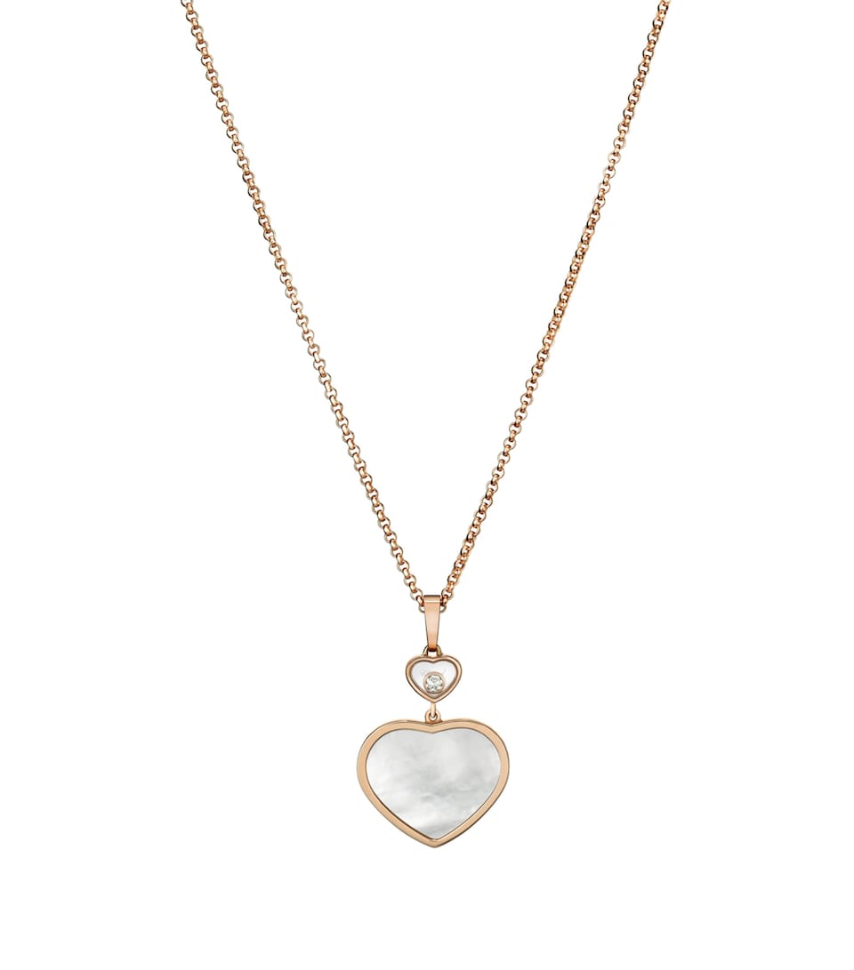 Rose Gold and Diamond Happy Hearts Pendant