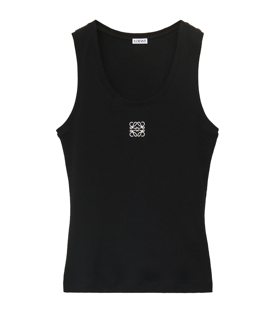Embroidered Anagram Tank Top