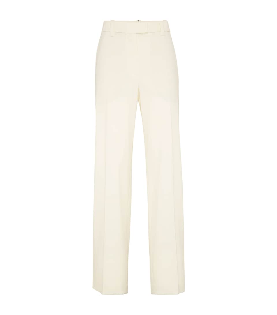 Wool-Blend Gabardine Cigarette Trousers