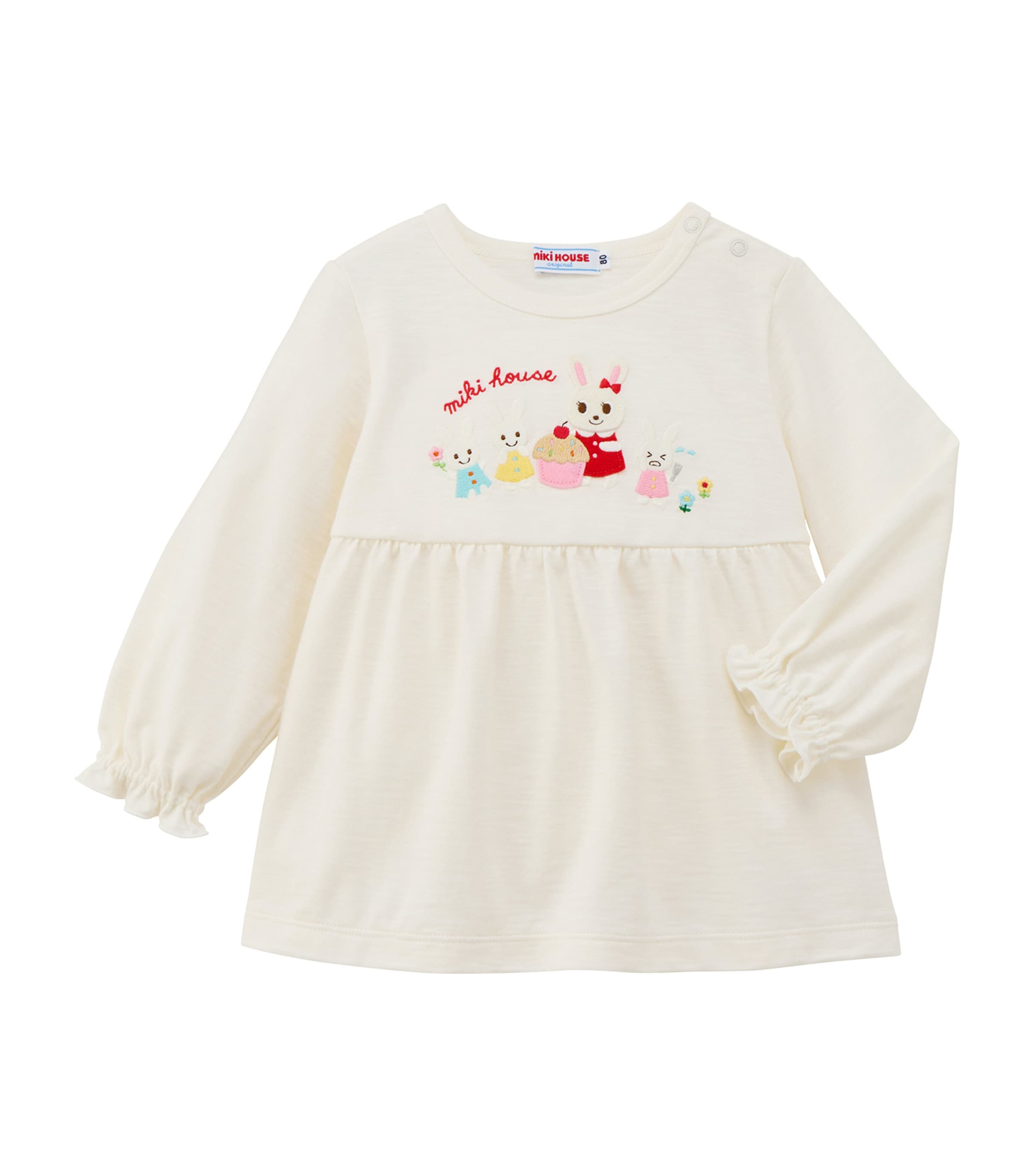 Miki House Cotton Embroidered T-Shirt (12 Months-5 Years)