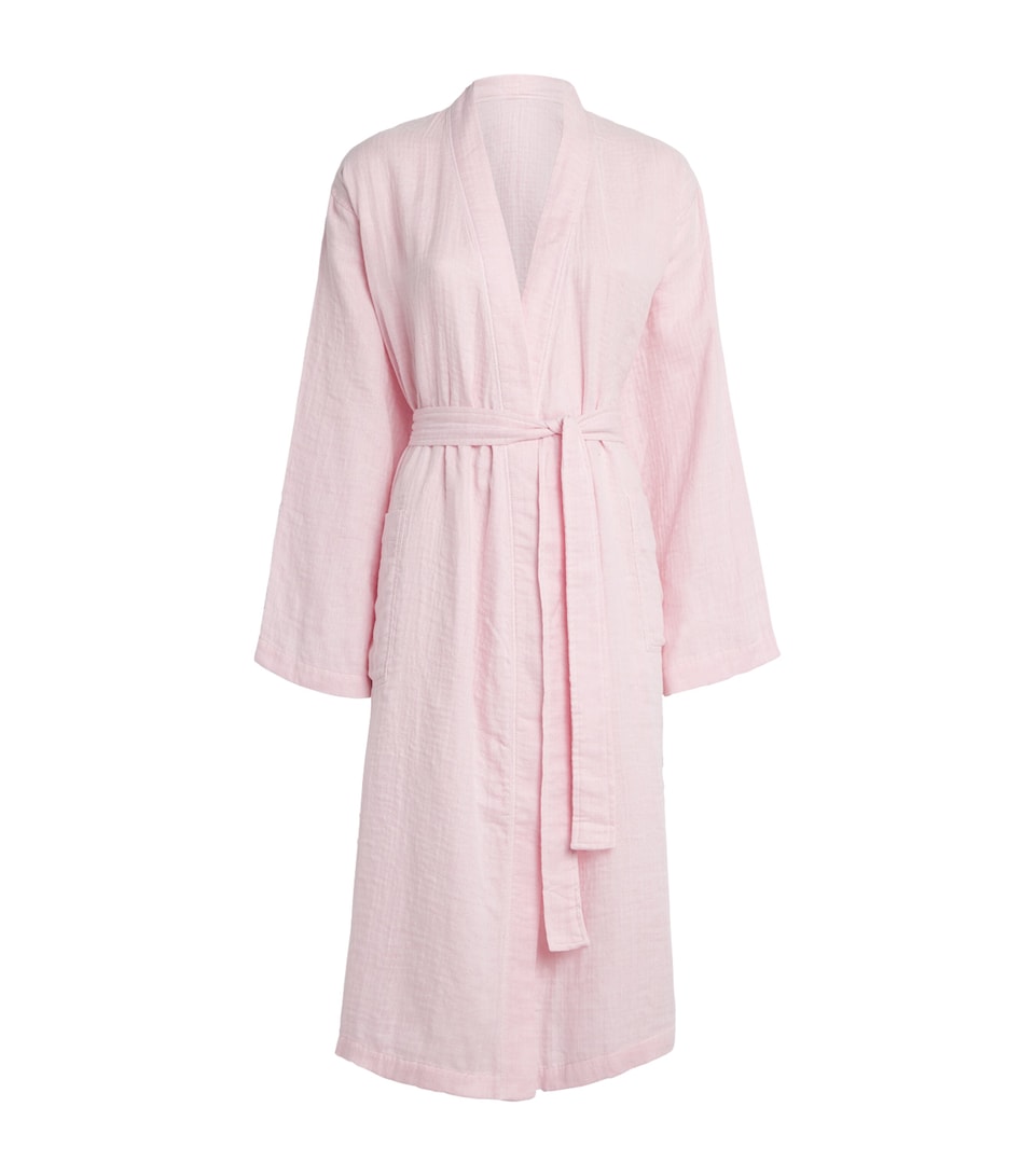 Uchino Cotton Marshmallow Gauze Robe (Large) Light Pink