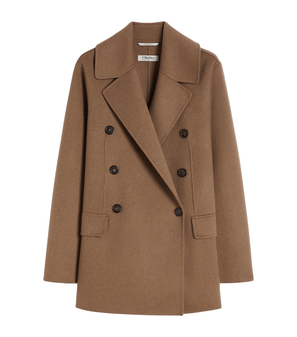 Virgin Wool Double-Breasted Coat