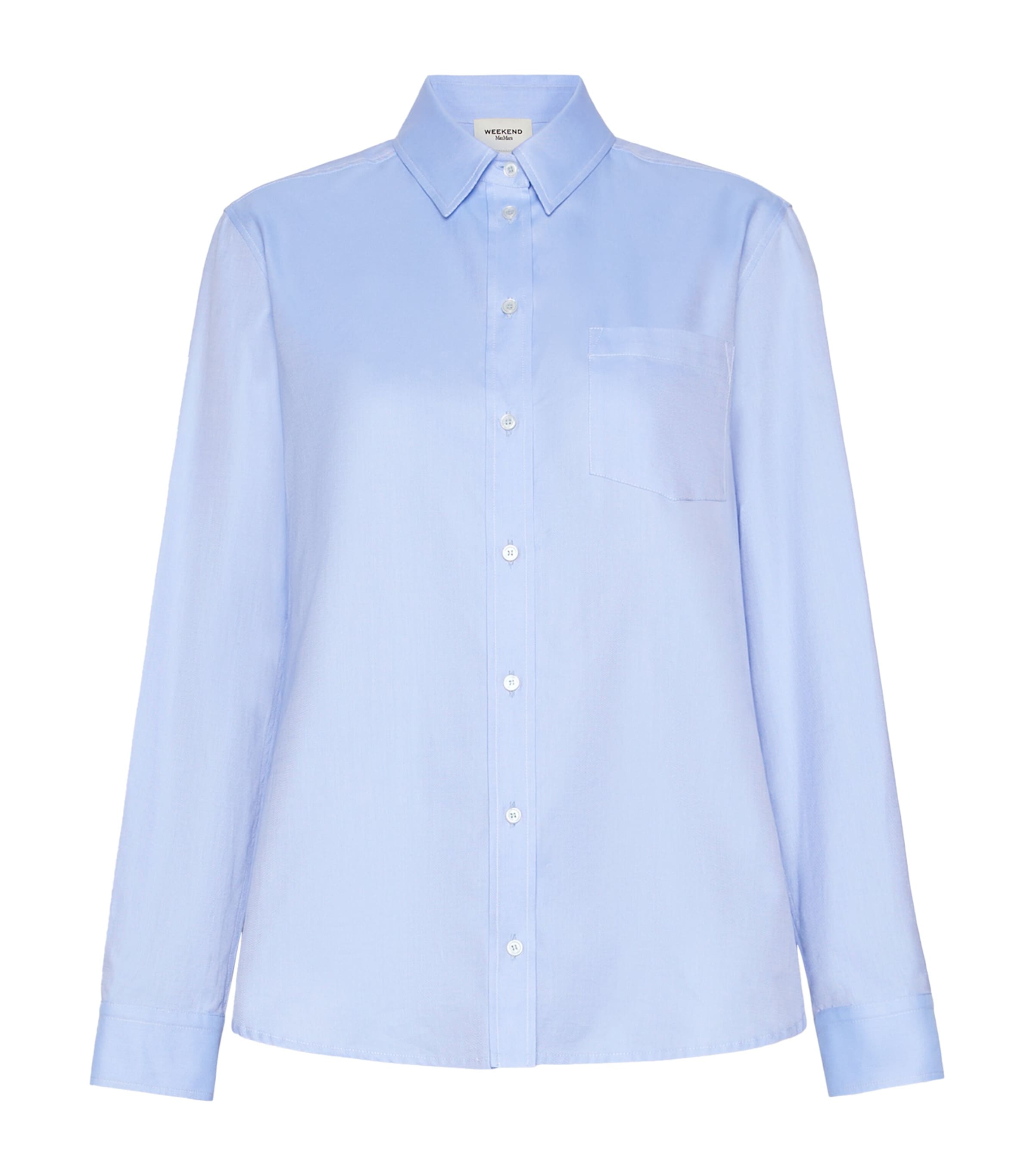 Weekend Max Mara Womens Cotton Shirt Light Blue