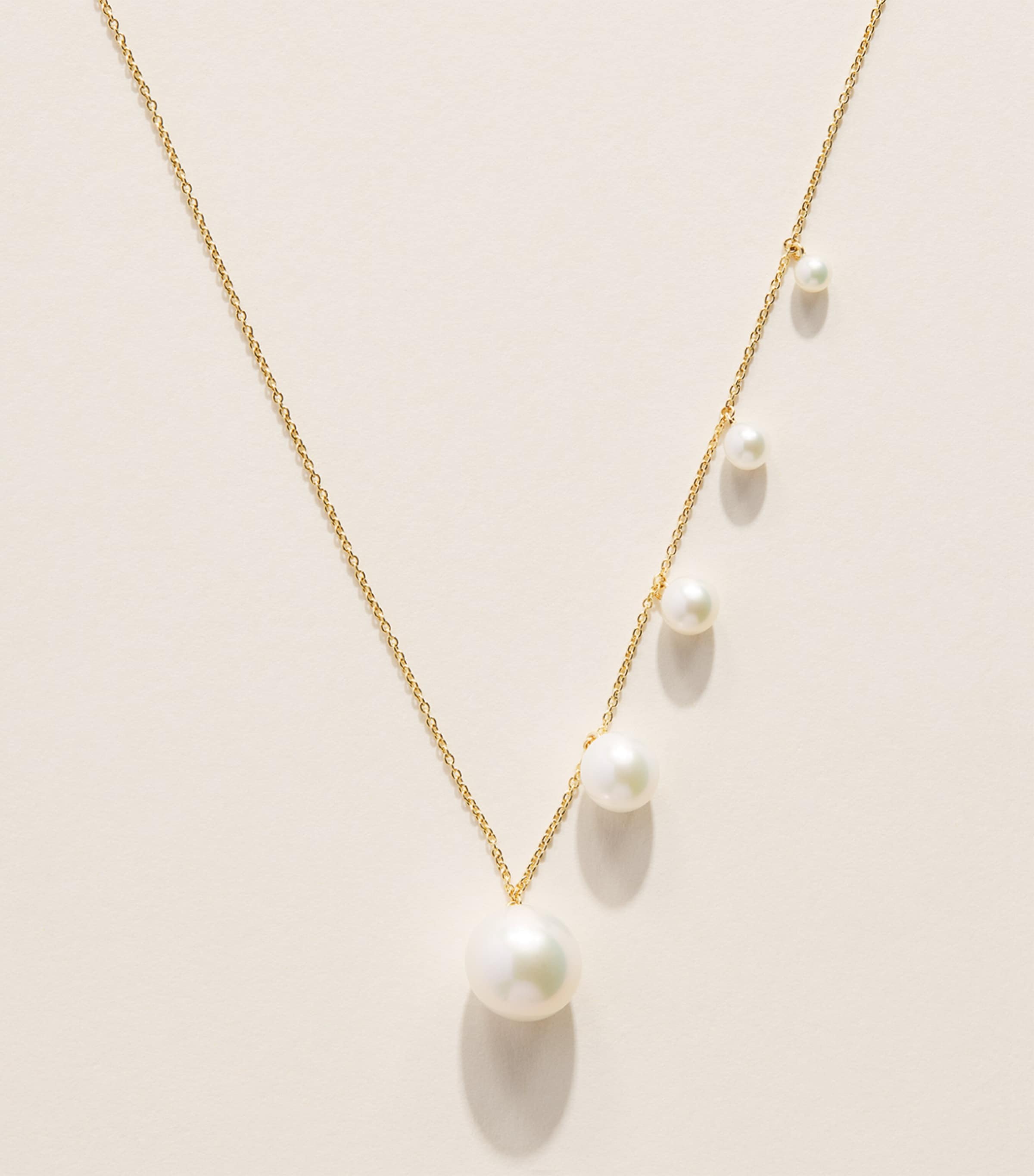 Sophie Bille Brahe Yellow Gold and Pearl Lou Ensemble Necklace Yellow Gold