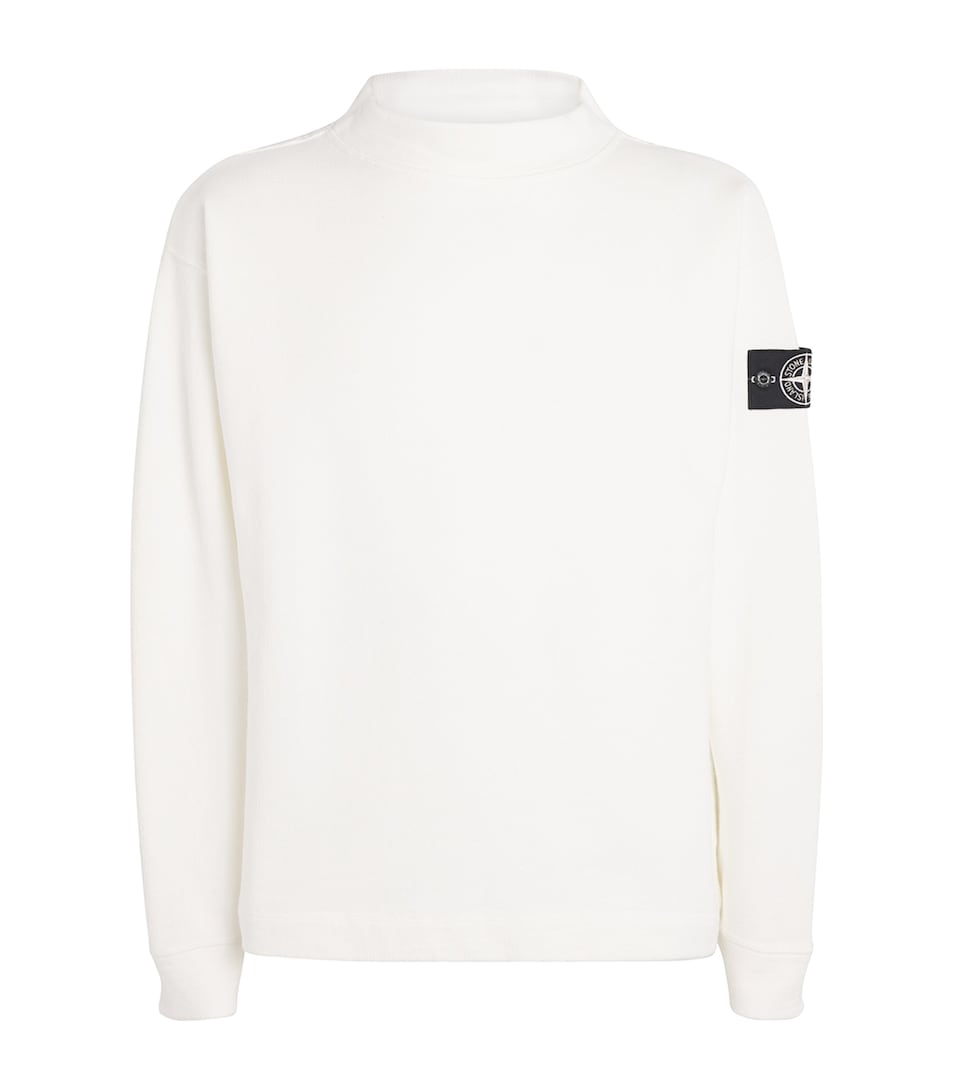 Organic Cotton High-Neck Sweatshirt