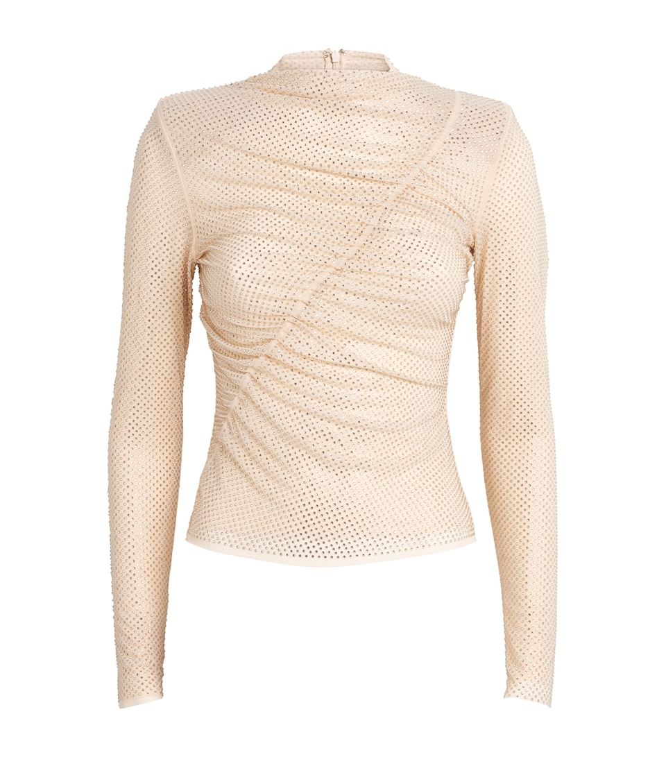 Embellished Gathered Top