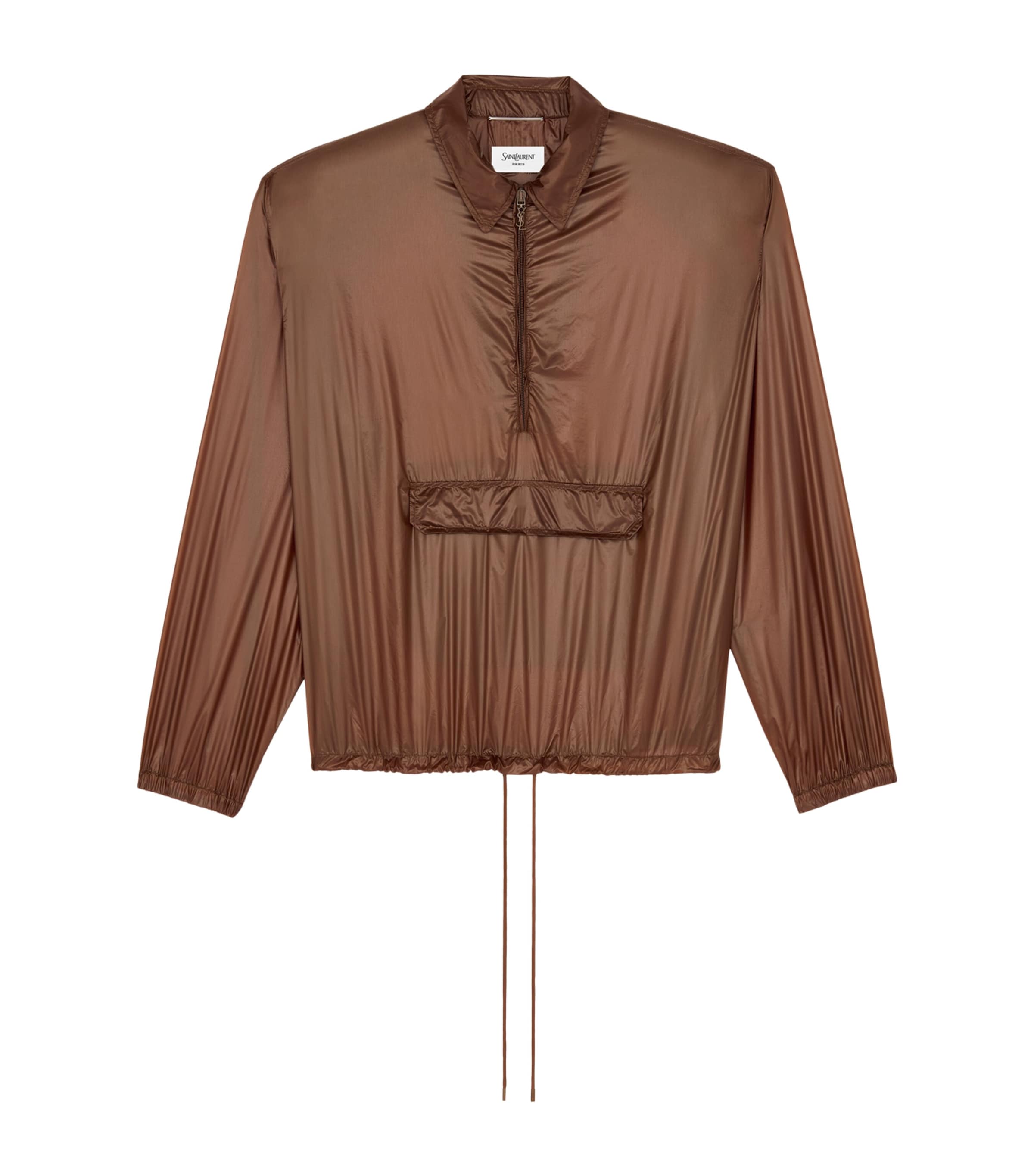 Nylon Cropped Windbreaker Jacket