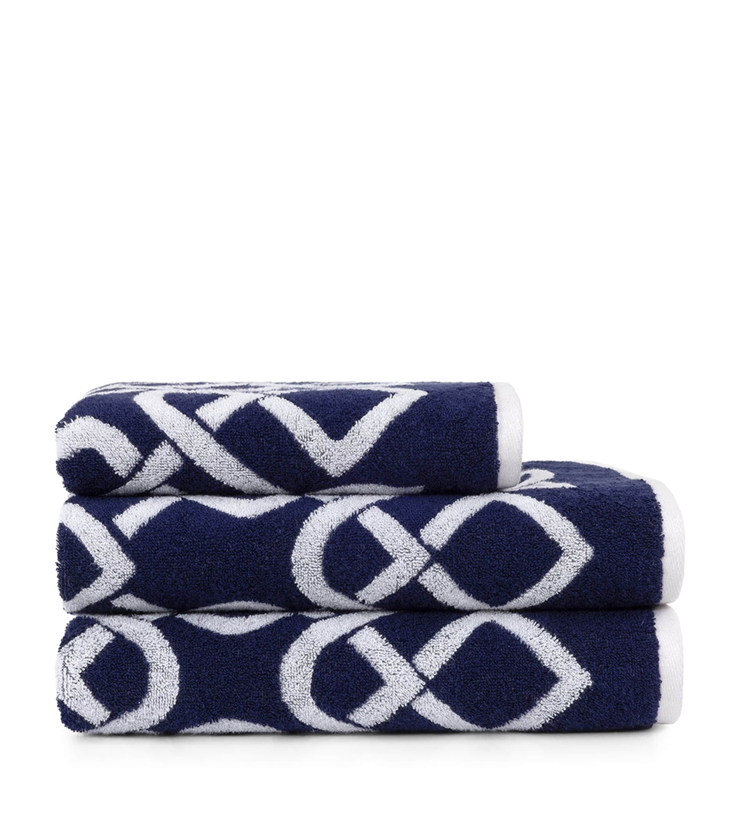 Yves Delorme Apollon Bath Sheet (90cm x 150cm) Marine