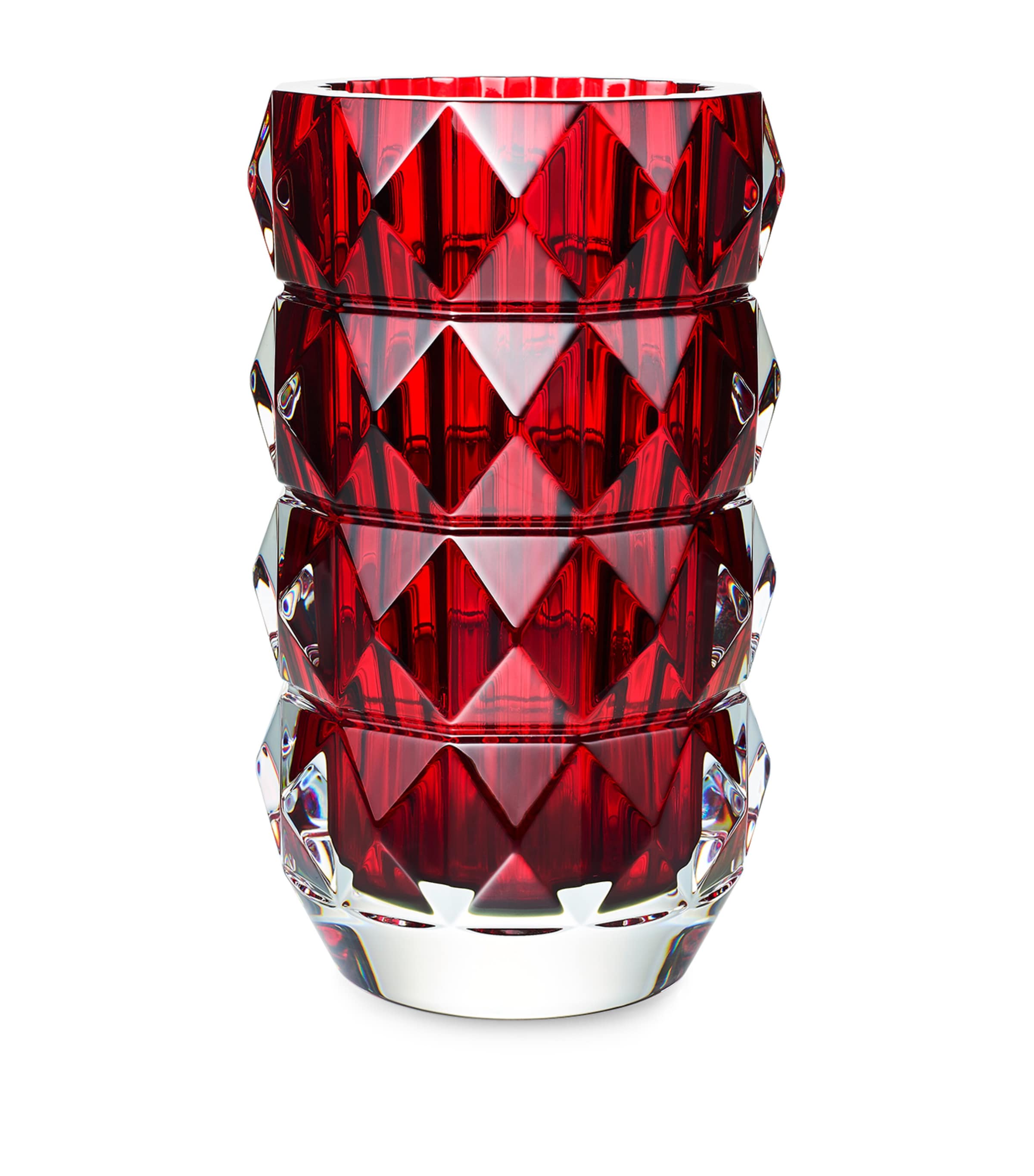 Louxor Round Red Vase (23cm)