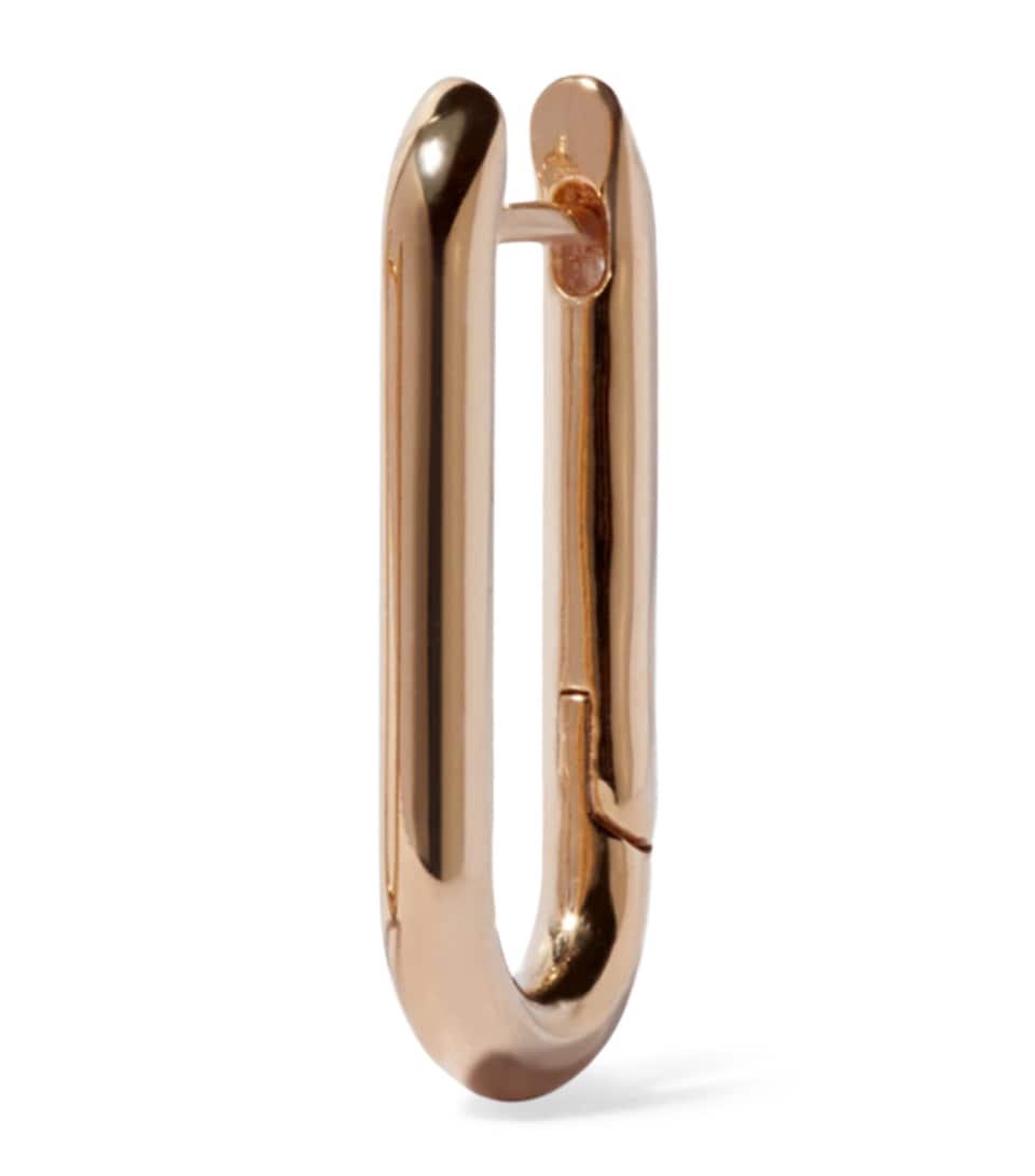Annoushka Yellow Gold Knuckle Chain Single Hoop Earring Yellow Gold