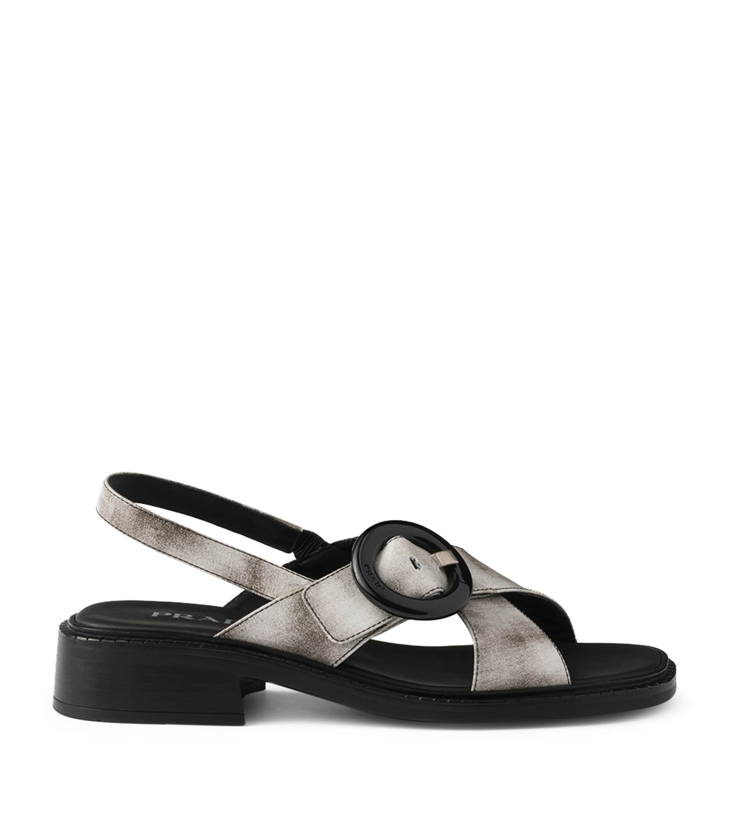 Polo Ralph Lauren Leather Double O-Ring Sandals | Harrods US