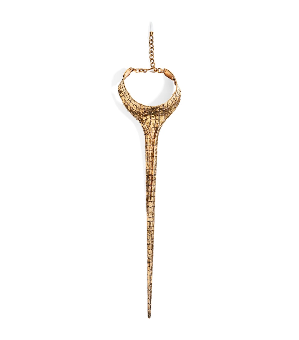 Alligator Trompe-l'Oeil Necklace
