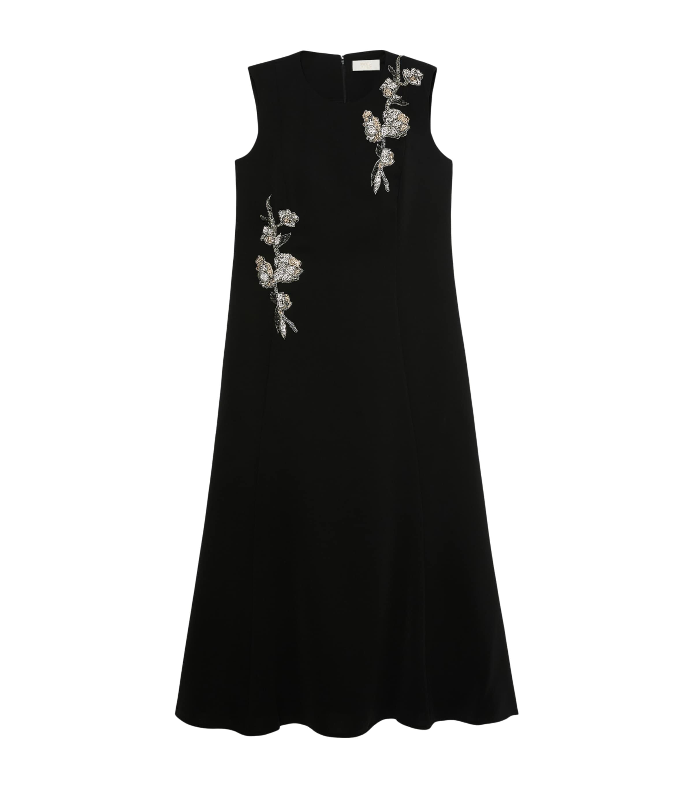 Marina Rinaldi Womens Embellished Maxi Dress Black