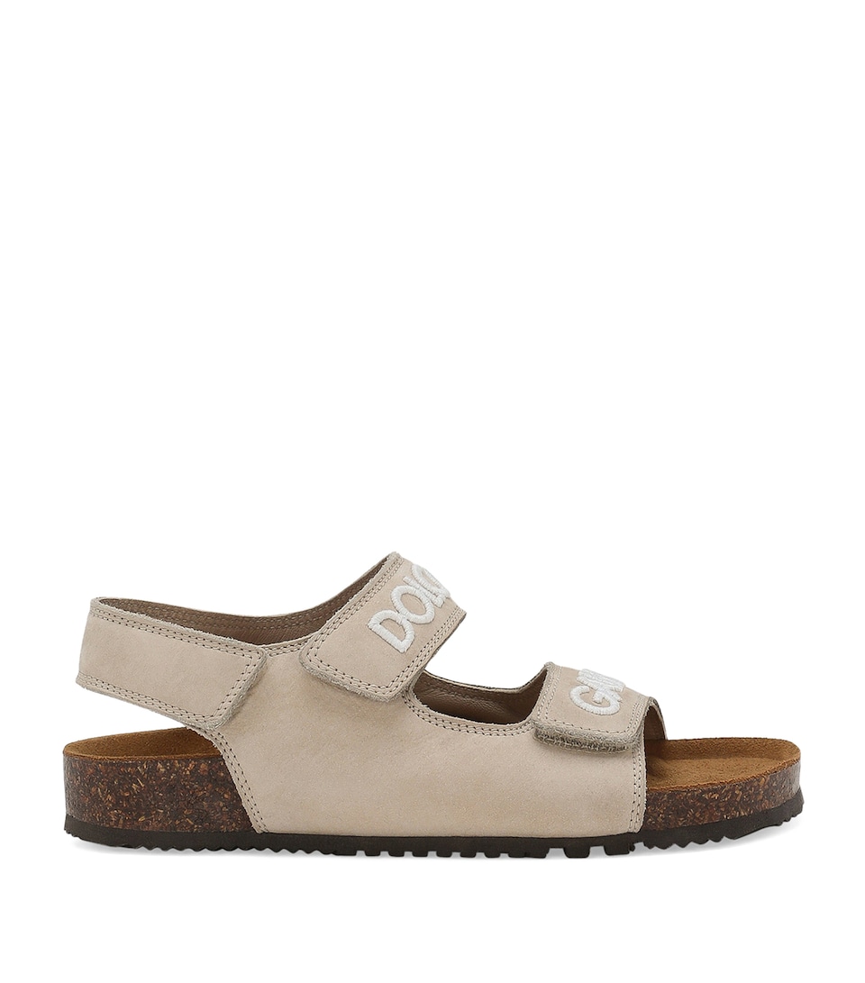 Calfskin Logo Sandals