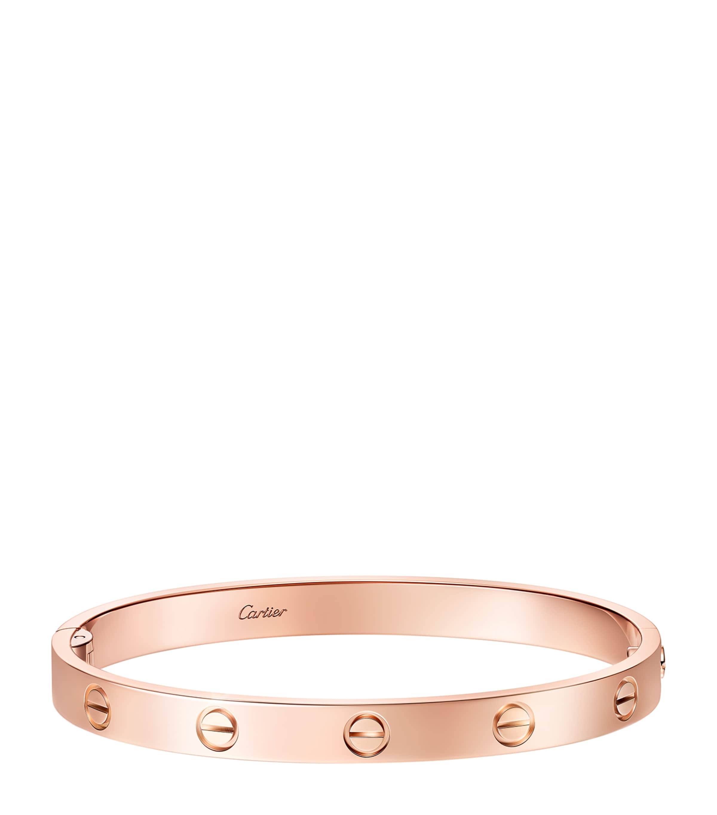 Cartier Rose Gold Hinged LOVE Bracelet Rose Gold