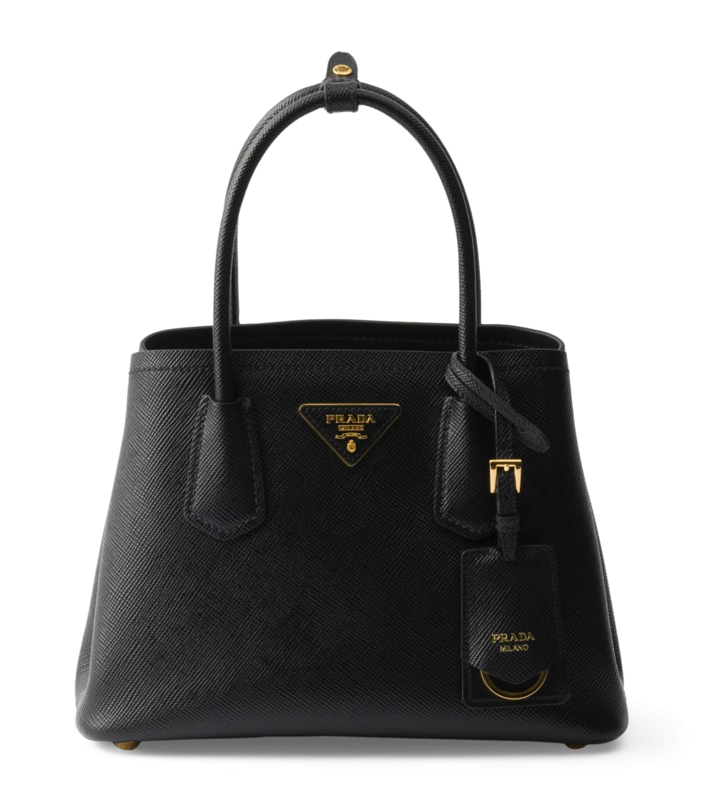 Prada Small Saffiano Leather Double Top-Handle Bag