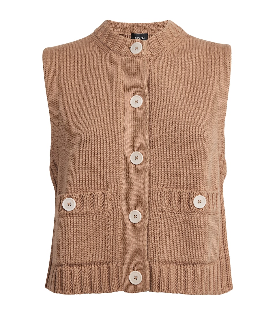 Organic Cotton Buttoned Vest