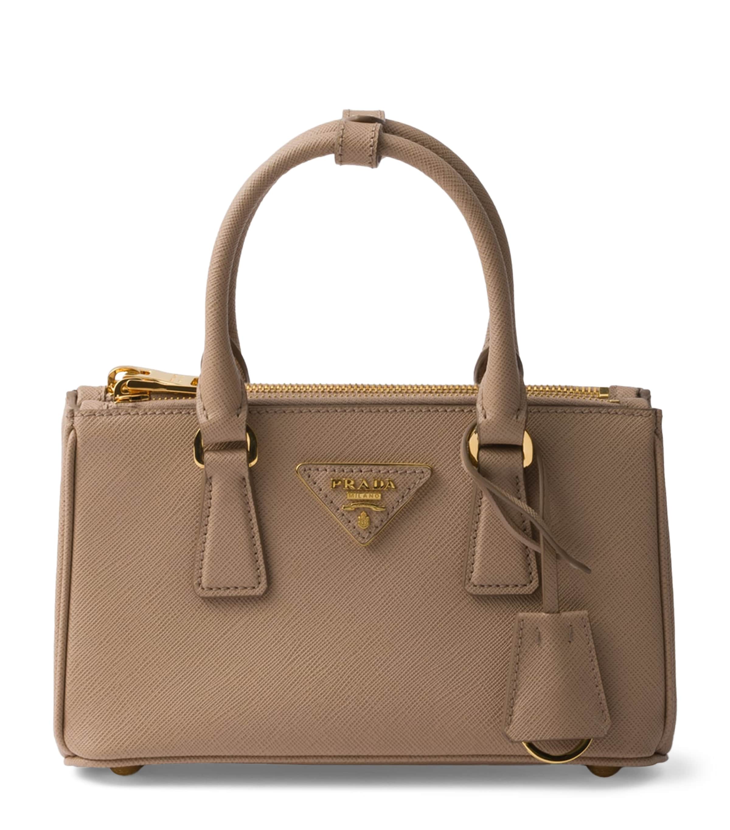 Mini Saffiano Leather Galleria Top-Handle Bag
