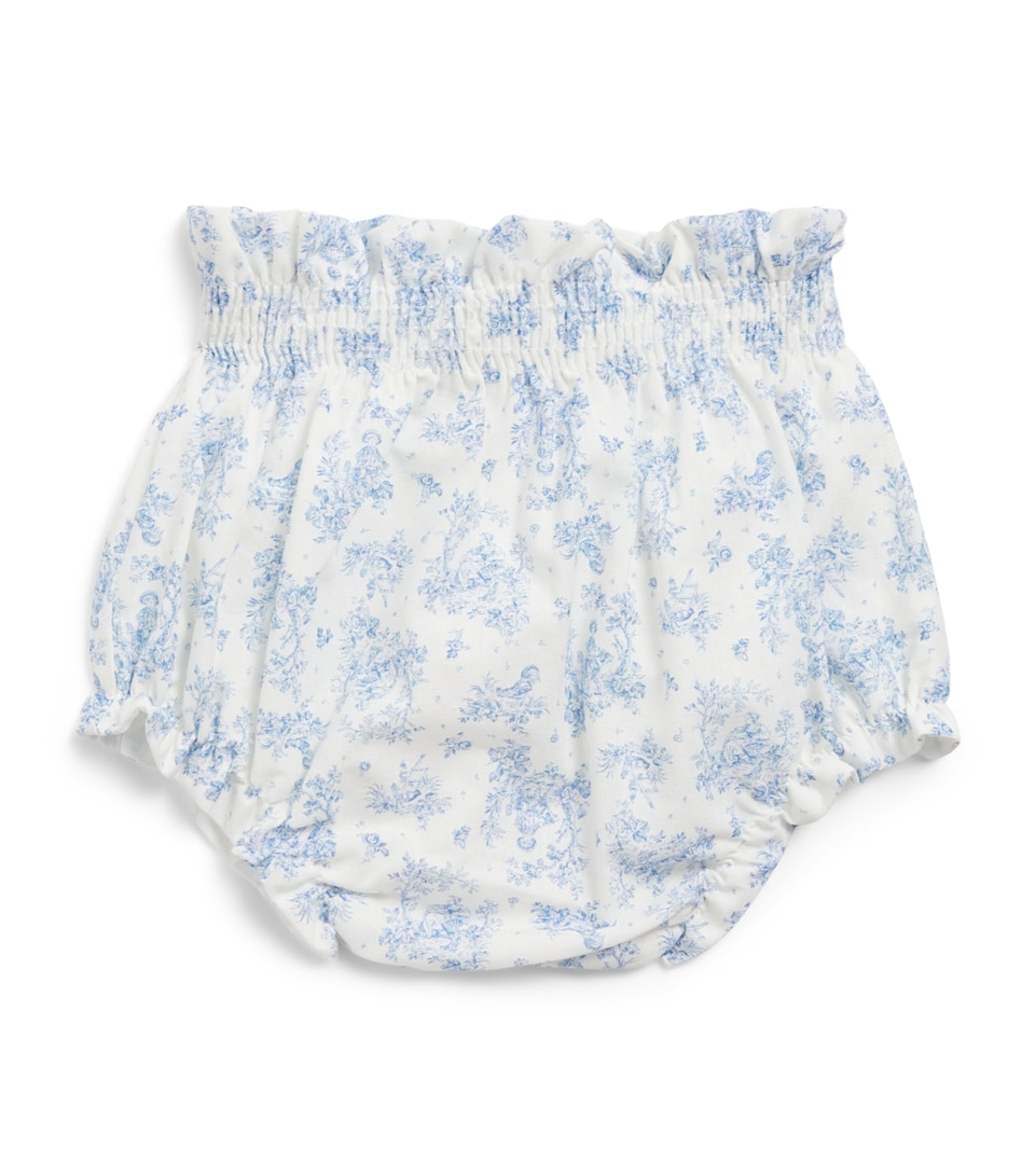 PEPA LONDON Toile Audrey Bloomers (1-24 Months) Blue