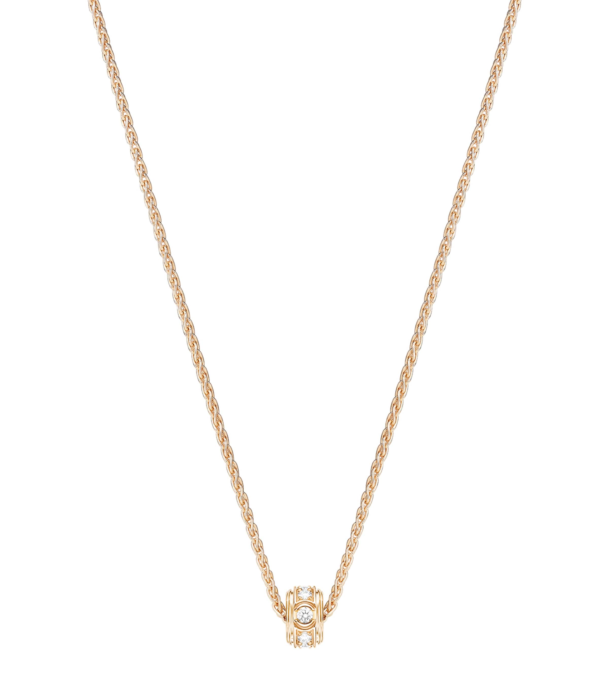 Rose Gold and Diamond Possession Pendant Necklace