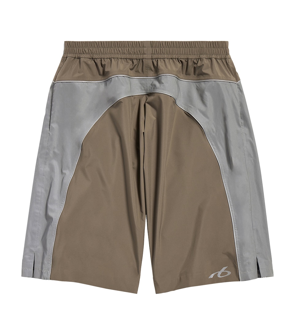 Balenciaga Mens Techwear Two-Tone Shorts