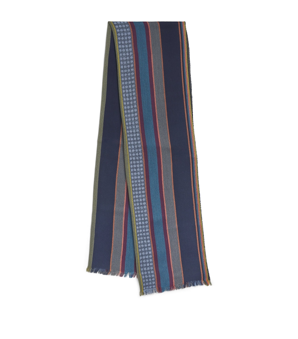 Merino-Silk City Stripe Scarf