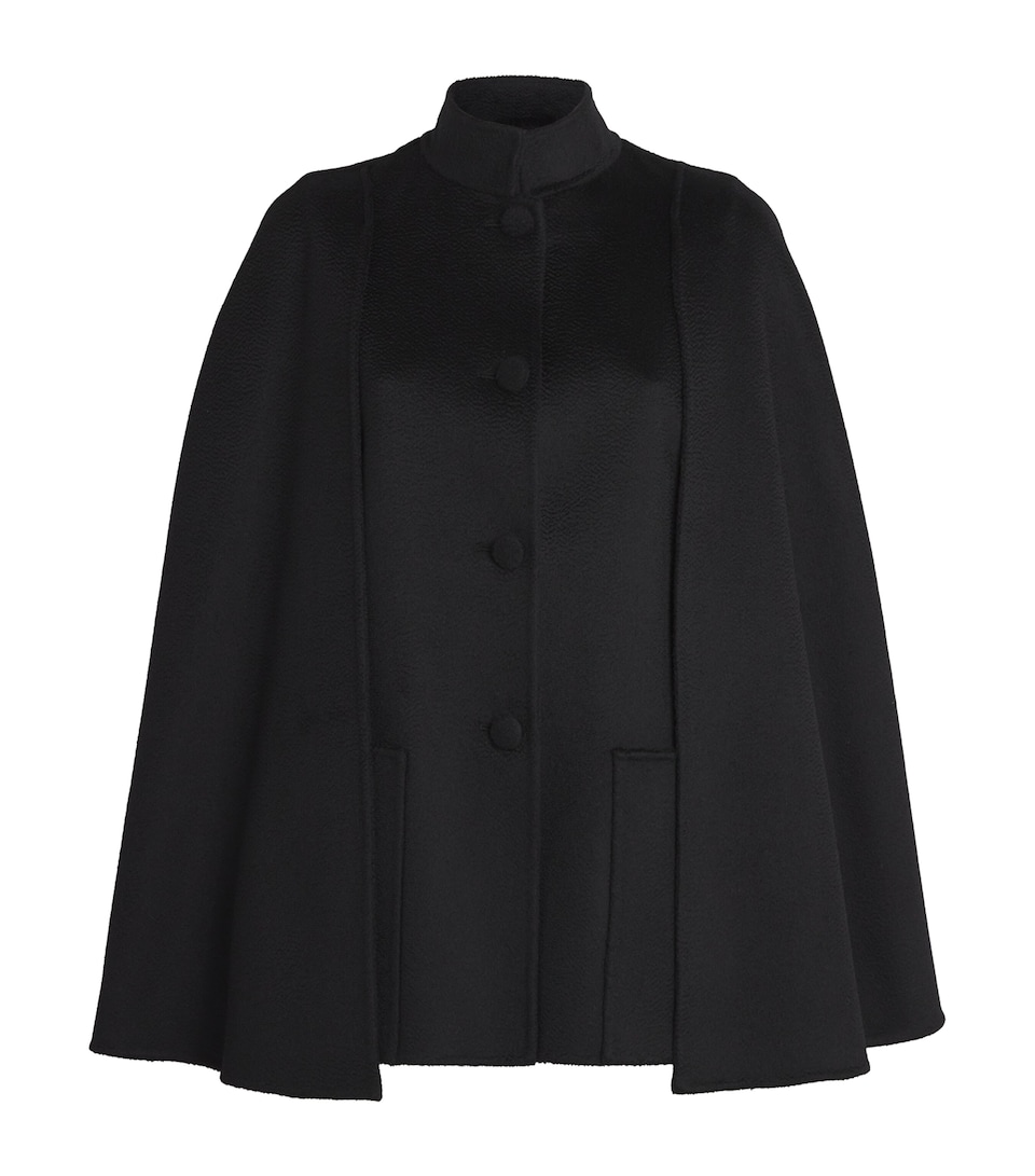 Double Cashmere Cape Coat