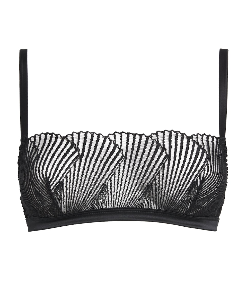 Coco De Mer Womens Athena Bandeau Bra Black