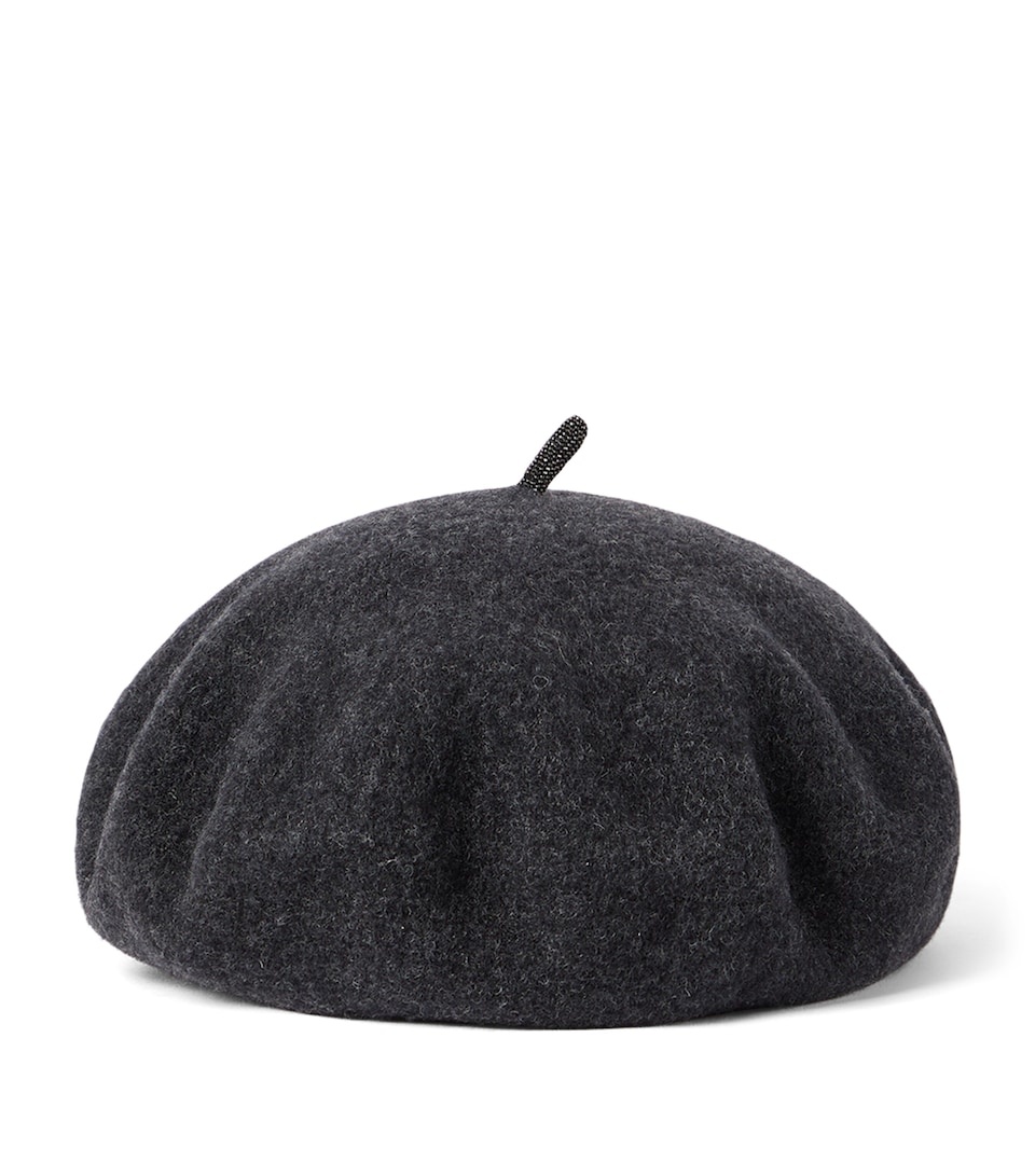 Brunello Cucinelli Wool Monili Beret