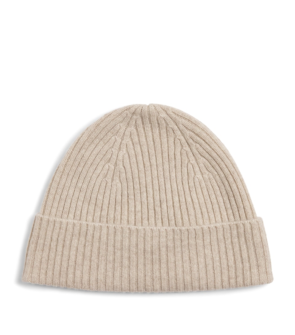 Cashmere Ribbed Beanie