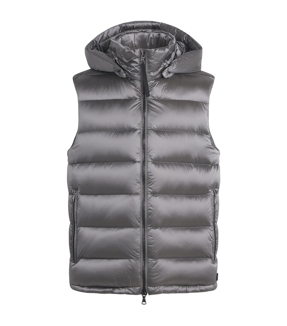 Bogner Mens Quilted Down Holger Gilet Grey Melang