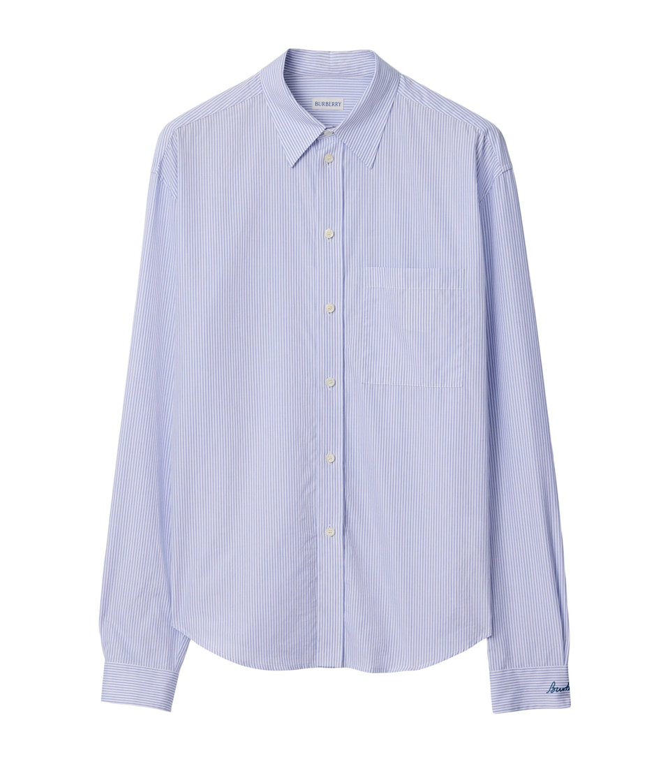 Cotton Poplin Stripe Shirt