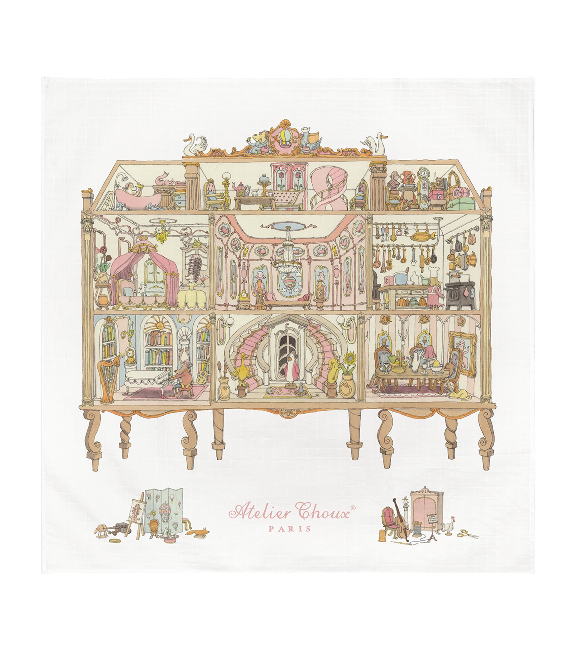 Organic Cotton Dollhouse Swaddle