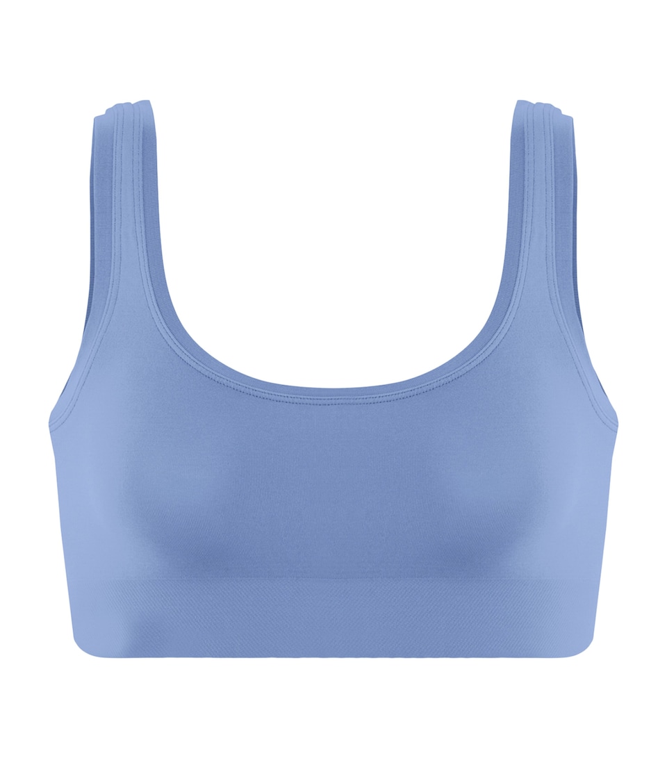 Hanro Womens Touch Feeling Crop Top Bluebird