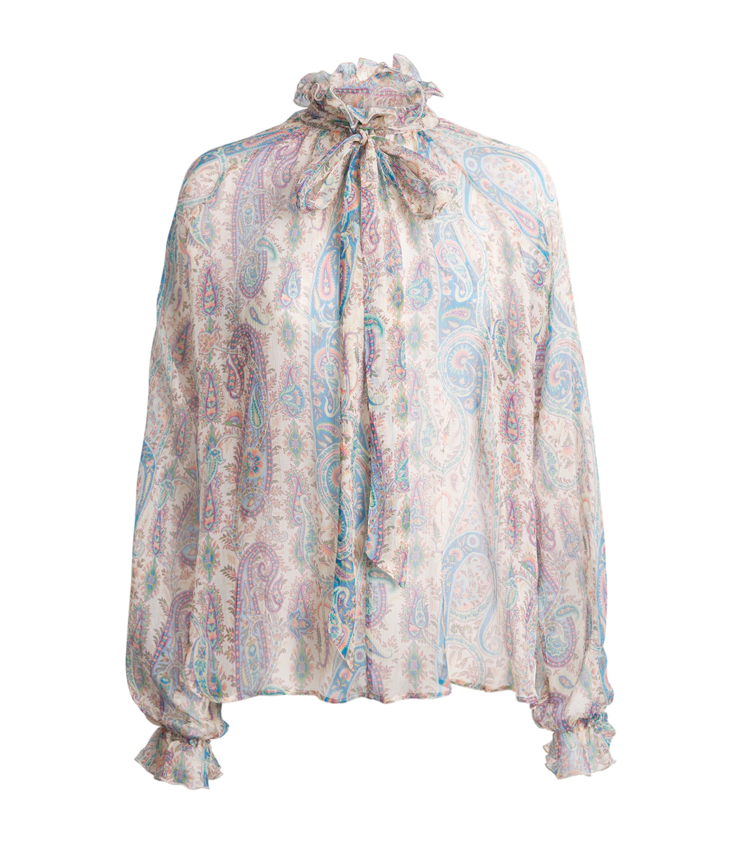 Silk Paisley Blouse