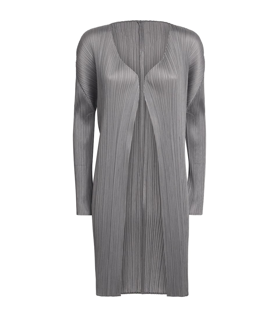 Pleats Please Issey Miyake Womens Basics Longline Cardigan