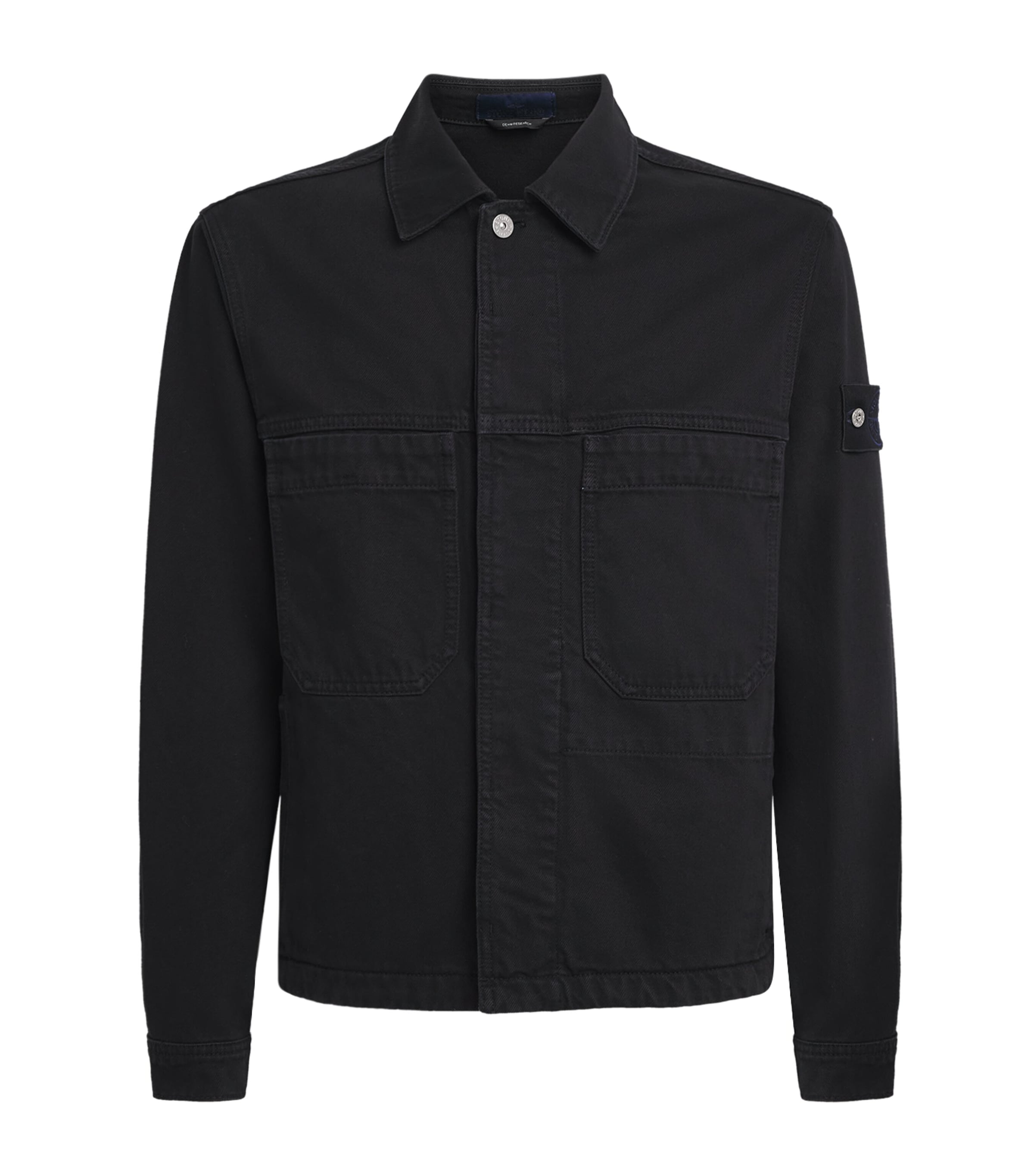 Stone Island Mens Denim Biker Jacket