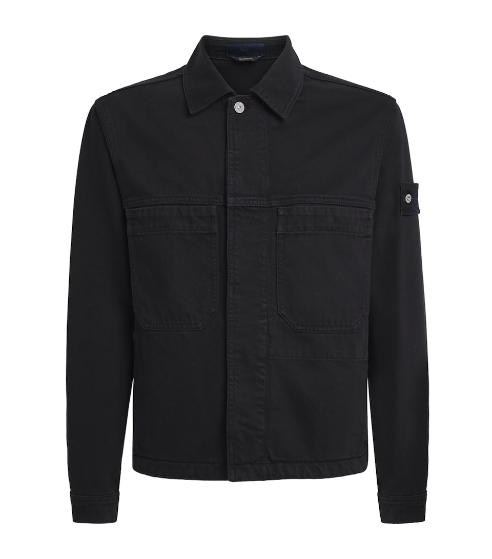 Stone Island Mens Denim Biker Jacket