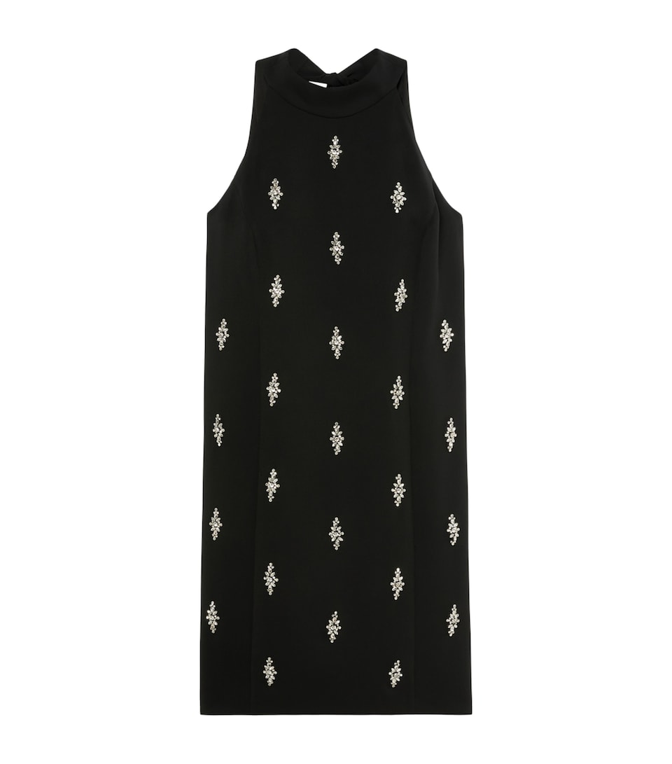 Marina Rinaldi Womens Embellished Midi Dress Black