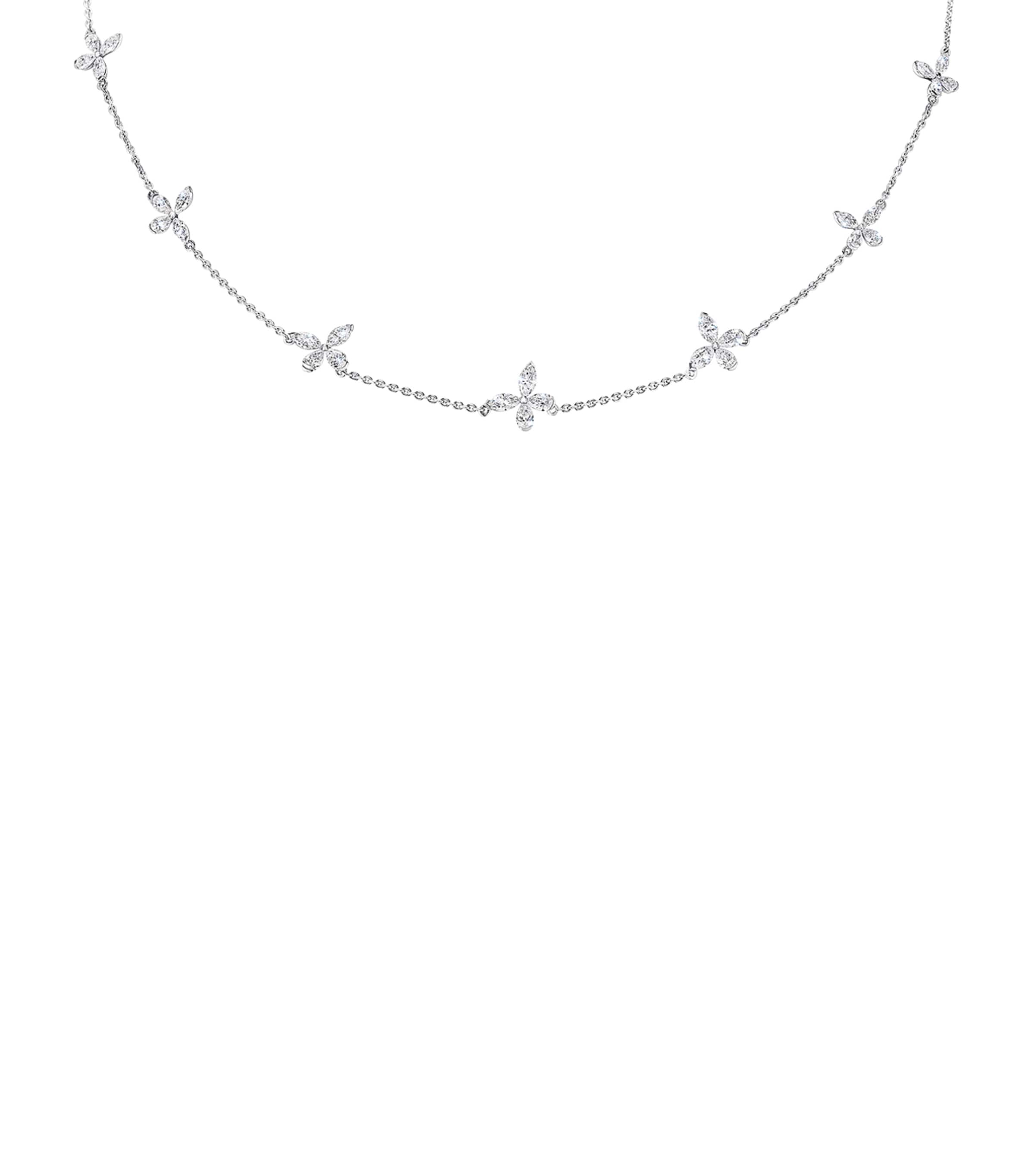 Graff White Gold and Diamond Butterfly Necklace White Gold