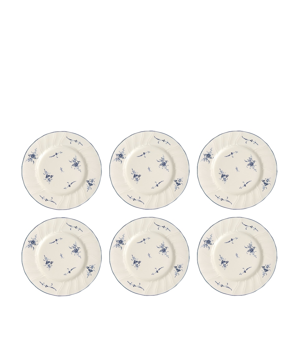 Set of 6 Old Luxembourg Salad Plates (20.5cm)
