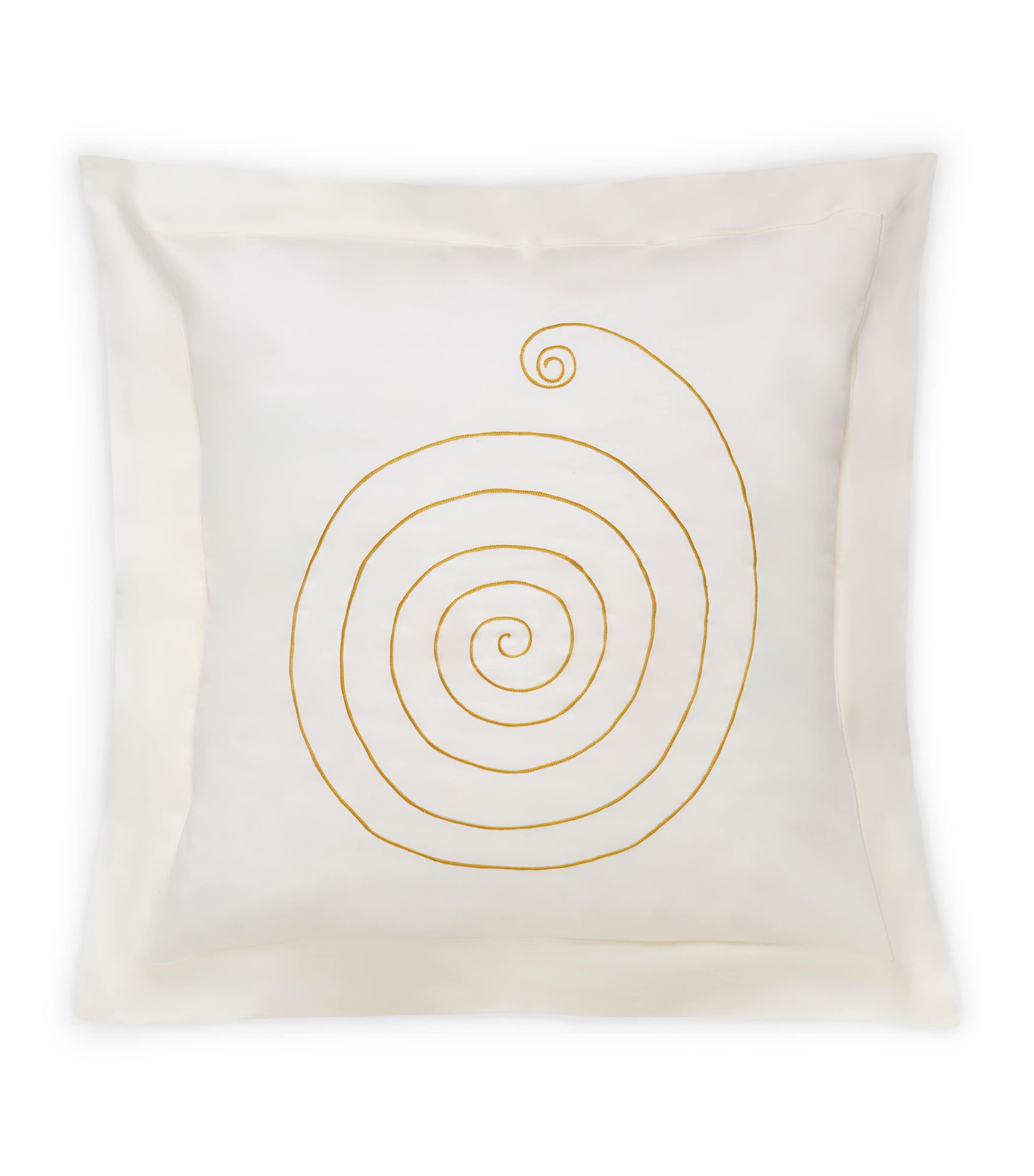 Loretta Caponi Cotton Mobile Pillowcase (65cm x 65cm) Off White