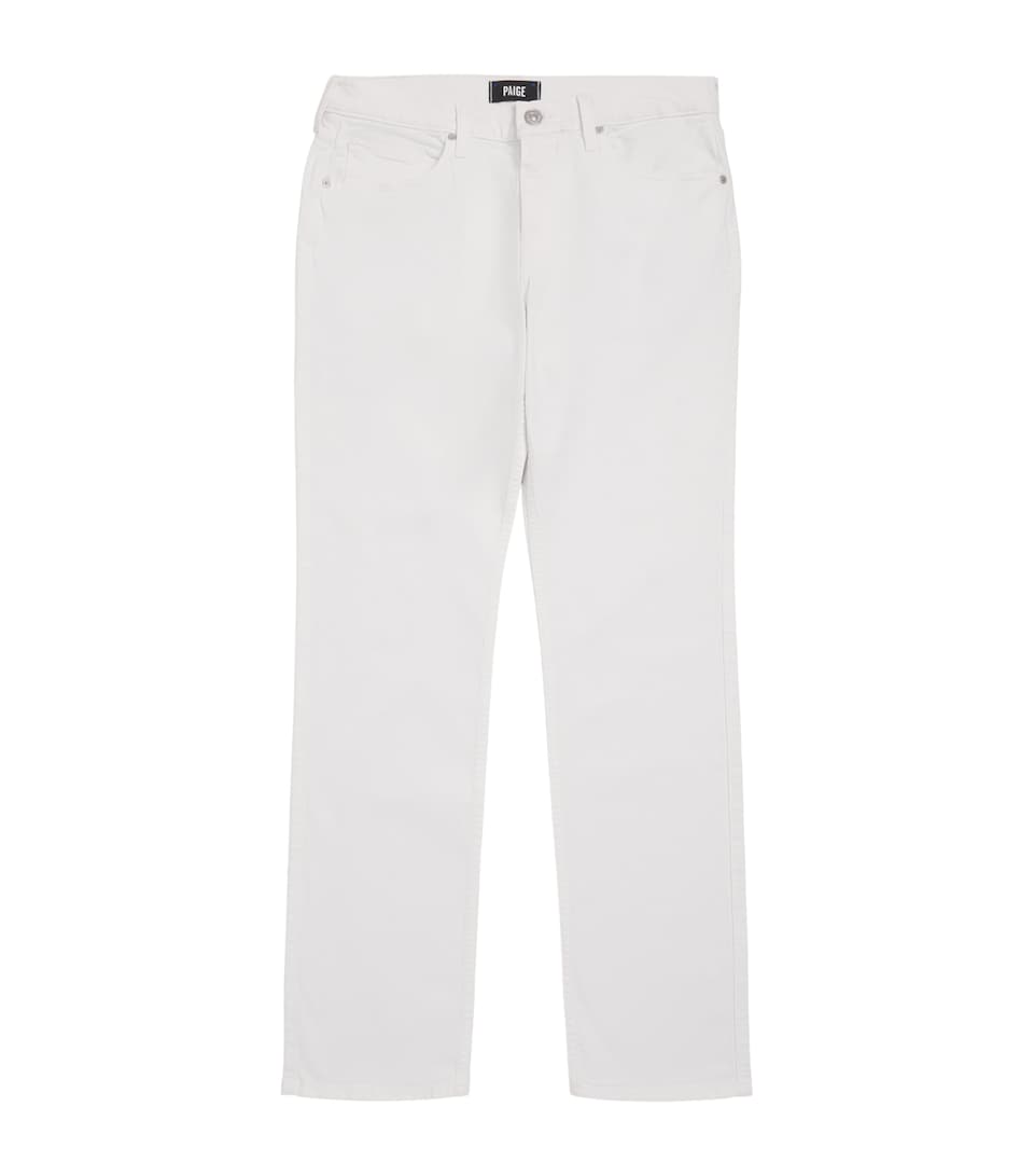 PAIGE Mens Normandie Straight Jeans Crisp White