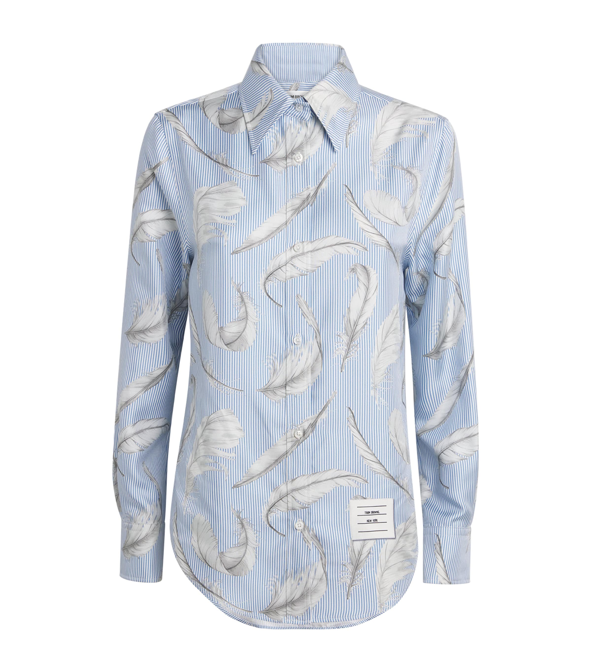 Silk Twill Print Shirt