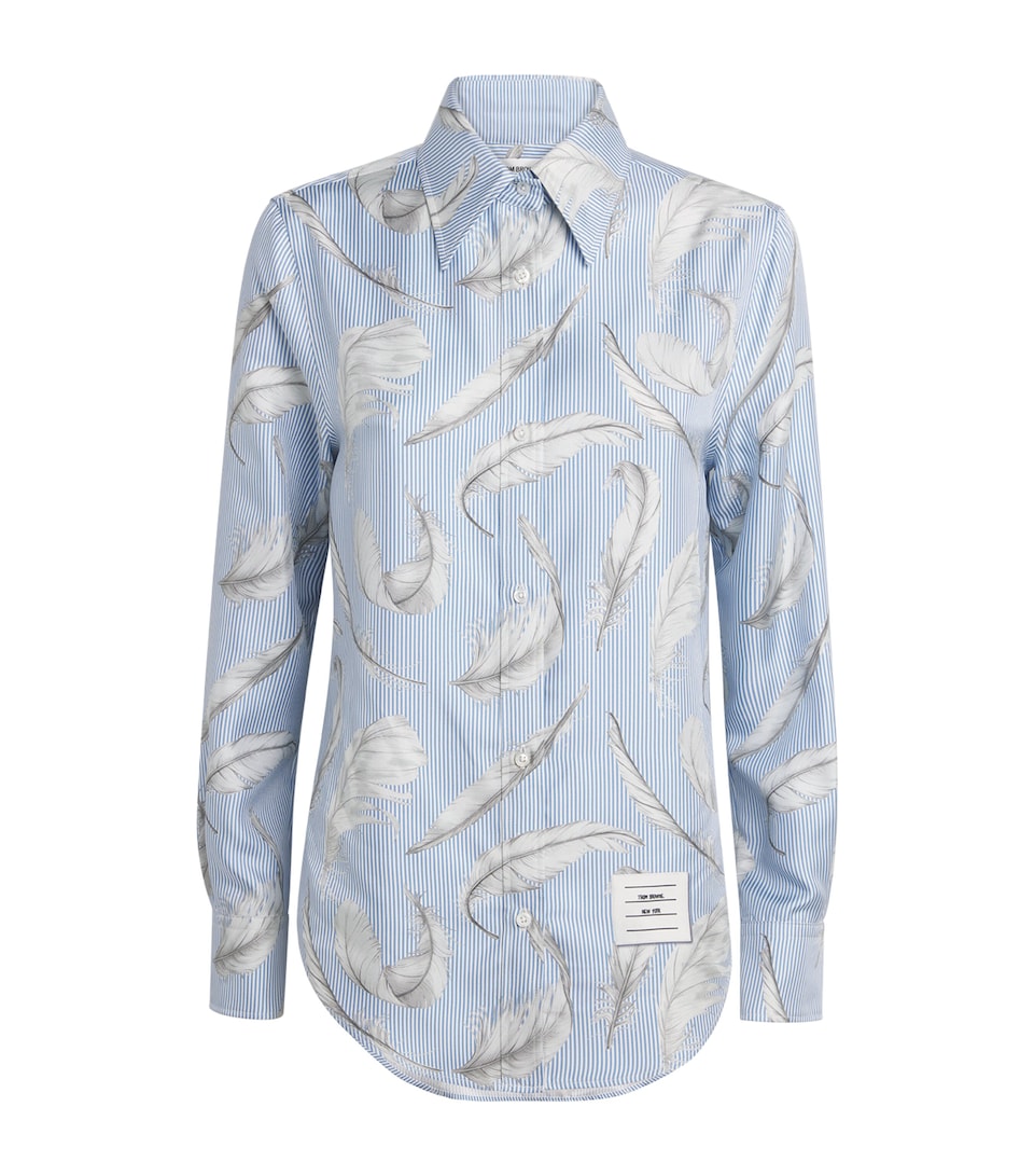 Silk Twill Print Shirt