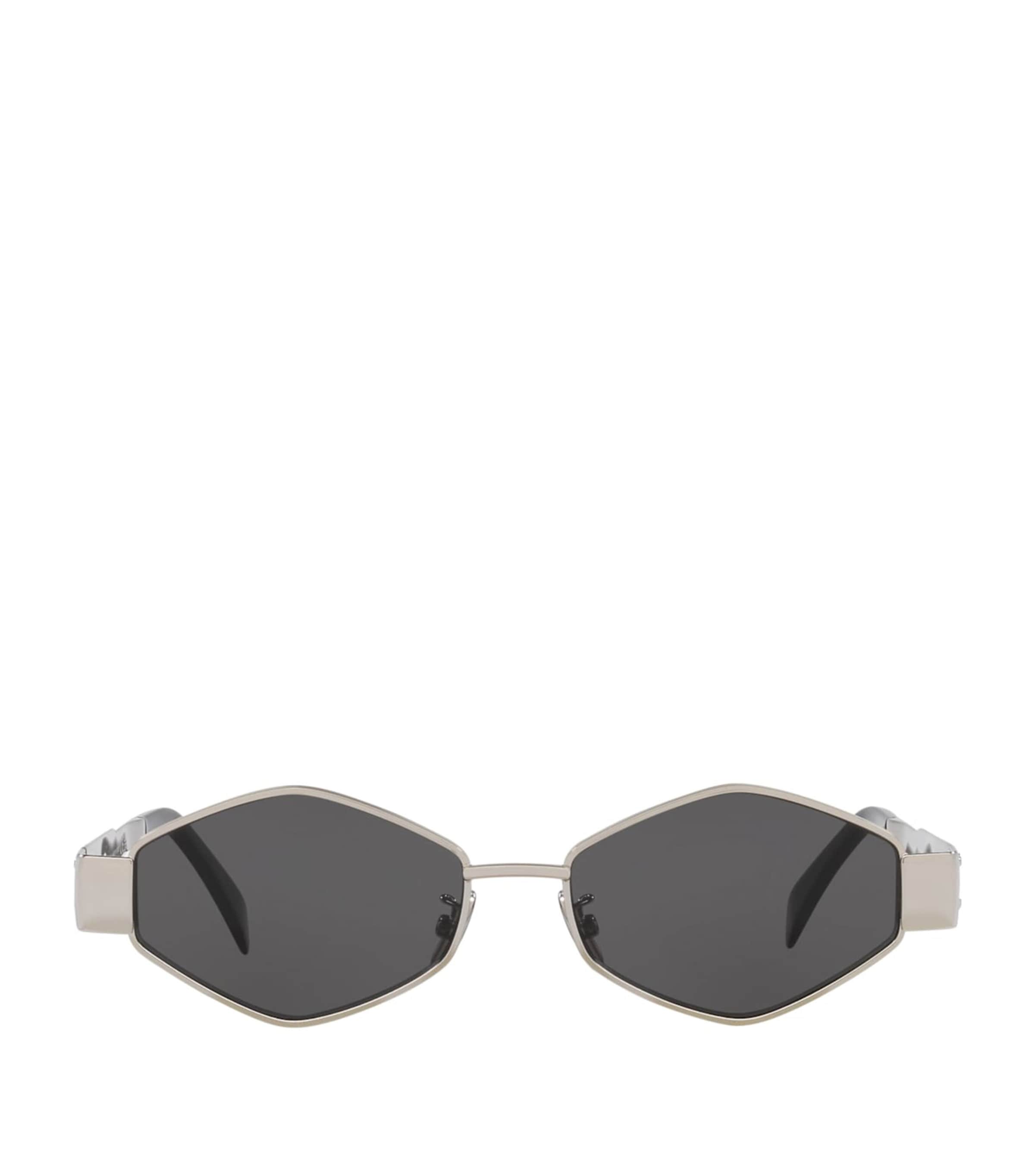 Celine Womens Metal Triomphe Geometric Sunglasses